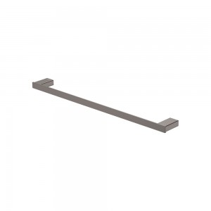 Tono Single Towel Rail, 610 mm, Gun Metal